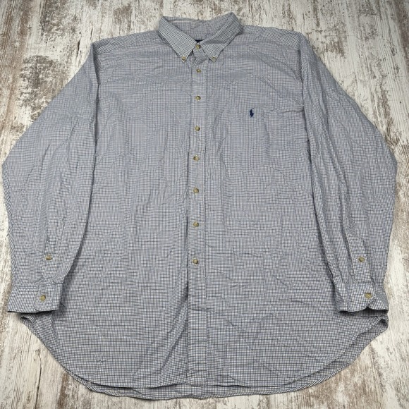 Polo Ralph Lauren Other - Polo Ralph Lauren Button‎ down Men's Sz 3XLT Plaid Long Sleeve Dress Shirt Dad